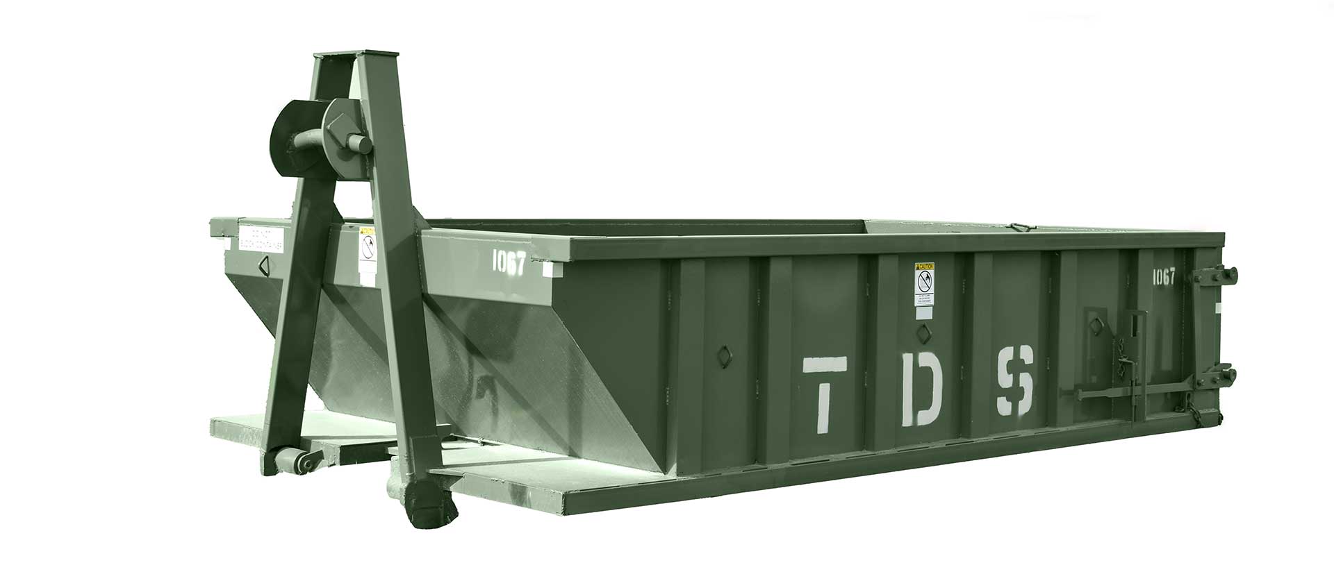 TDS mini roll off dumpster
