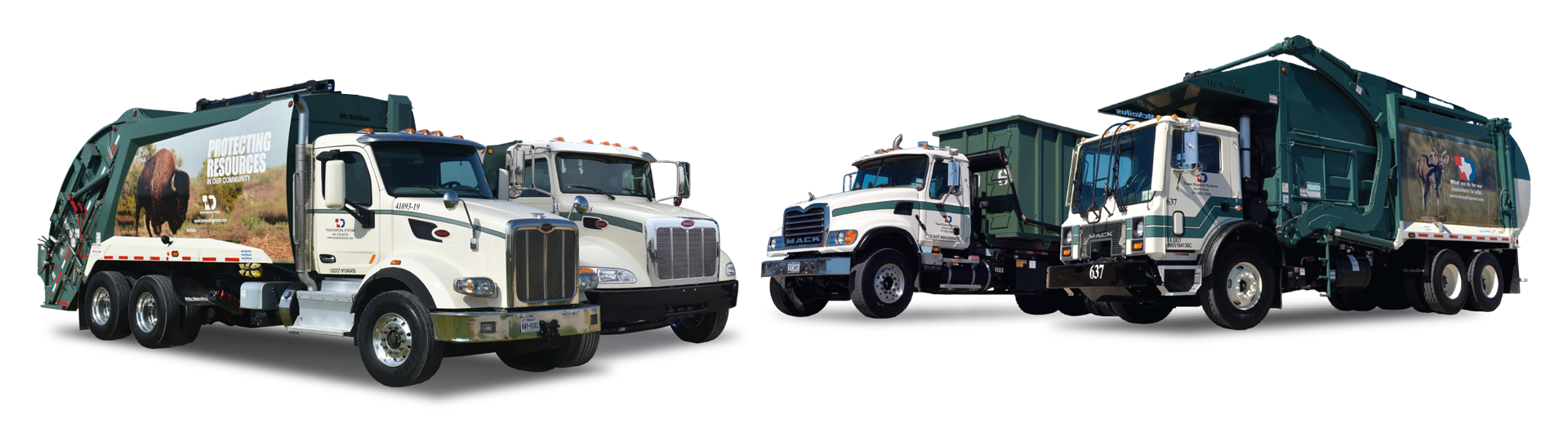 Texas Disposal Systems Fleet of Trucks