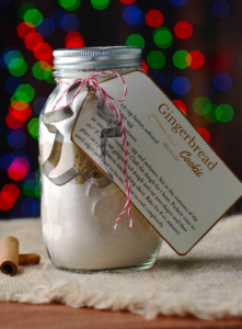 gingerbread cookie mason jar