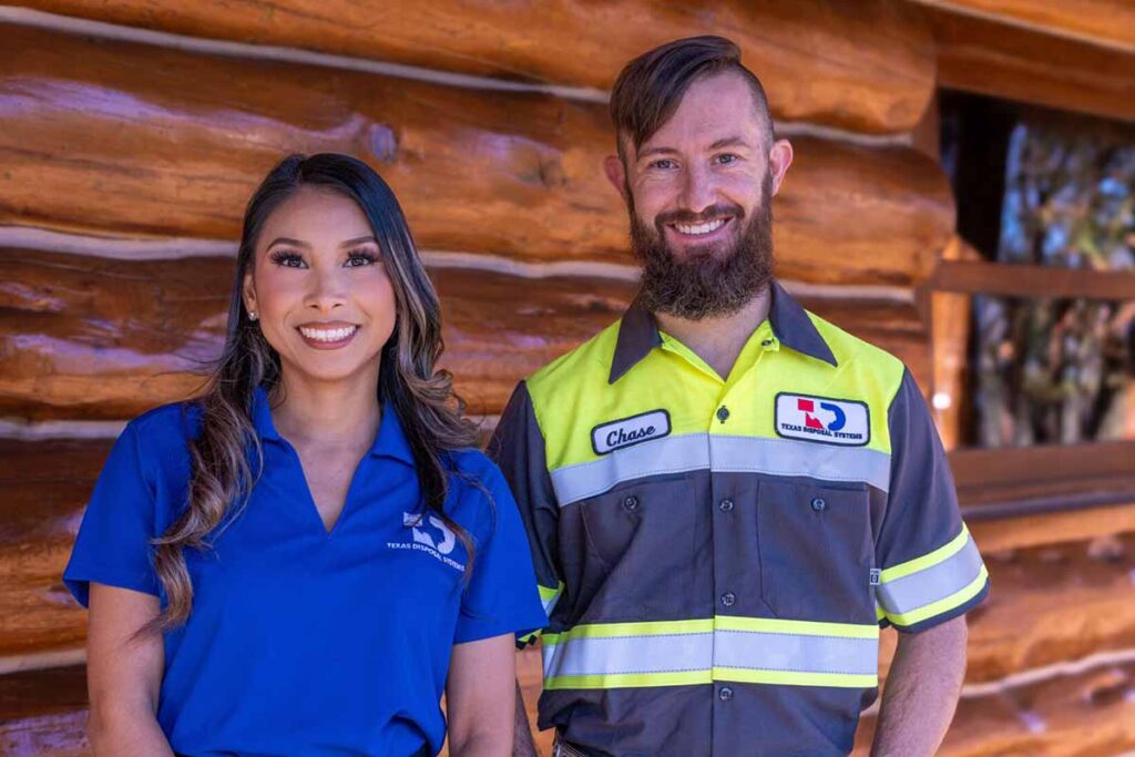 Two TDS employees standing side by side