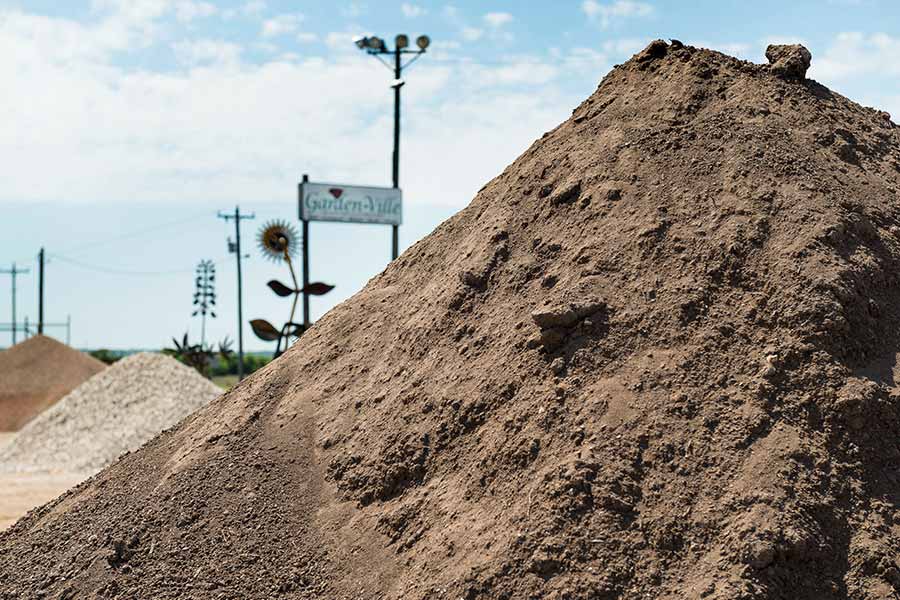 Pile of compost at TDS Garden Ville