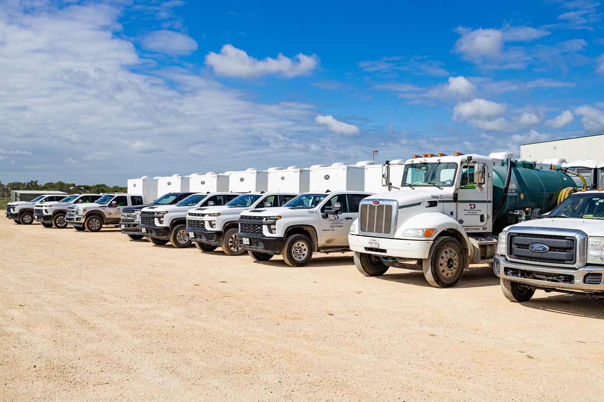 Texas Disposal Systems Fleet of Trucks