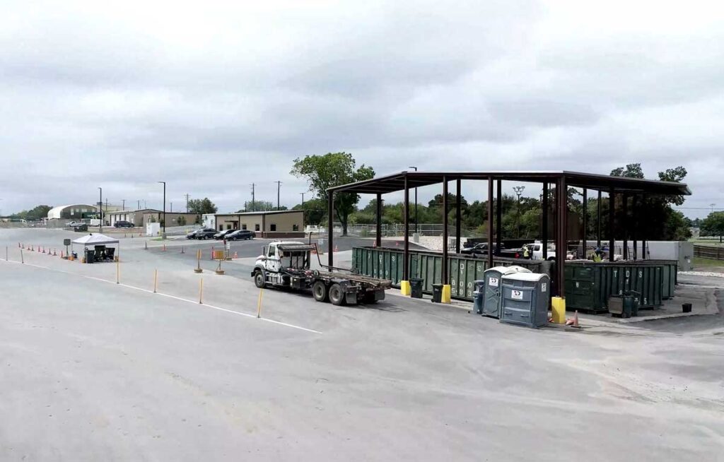 Texas Disposal Systems Transfer Station in Georgetown, Texas.